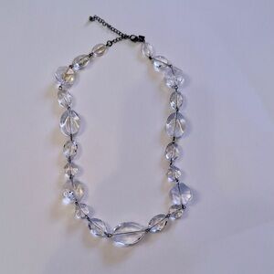BANANA REPUBLIC Clear Beaded Necklace